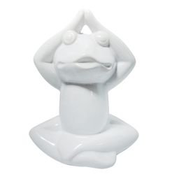 [SA00674000] Rana yoga figura decorativa blanca // MP