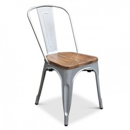 [MP002PE] Charlotte silla natural con asiento de madera // MP