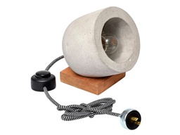 [MP014FH] Nairobi lampara de mesa concreto gris // MP