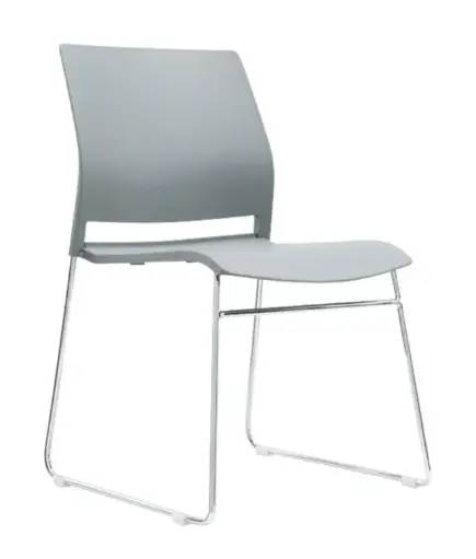 [62263SI] Walker silla de visita gris // Pedido especial min. 4 pzs.