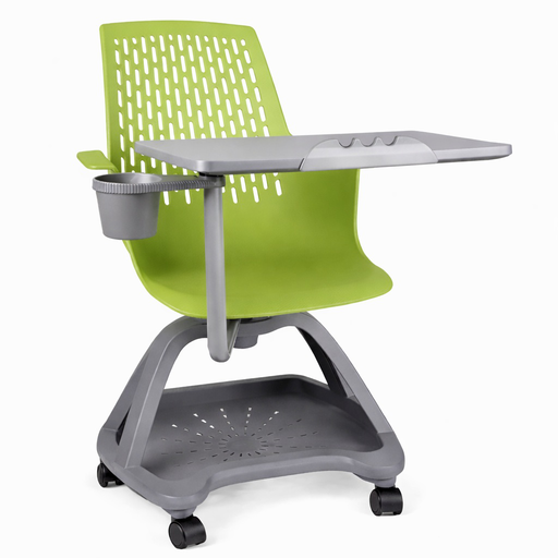 [62359PU] Partner pupitre mesa banco giratorio con ruedas verde // MP