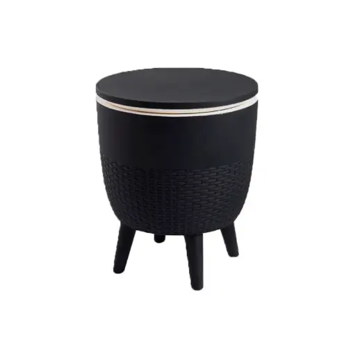 [62428ME] Miami Mesa Auxiliar y Hielera Negro // MP