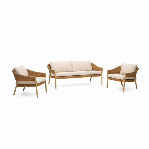 [J160008JJ12] Set Pola sofá + 2 sillones // Exterior 100%
