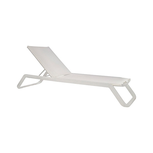 [62434CA] Español camastro aluminio blanco / MP