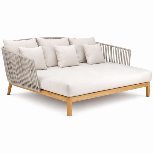 [62025CA] Oaxaca cama de día cuerda gris tela exterior