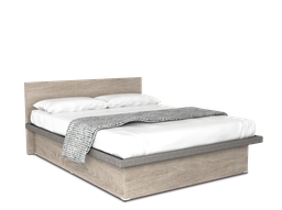 [COB-MA-AC] Cunert base de cama matrimonial con laminado de madera color acacia // MS