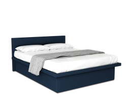 [COB-MA-BU] Cunert base de cama matrimonial con tapicería color azul // MS