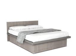 [COB-MA-LA] Cunert base de cama matrimonial con laminado de madera color latte // MS