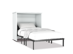 [SBNAIN-BL] Neruti cama abatible individual con laminado de madera color blanca // MS