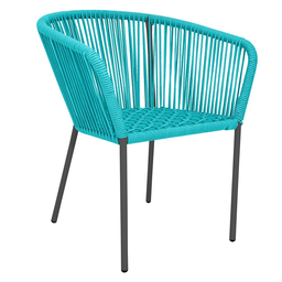 [53254SI] Ameca silla estructura grafito cuerda aqua