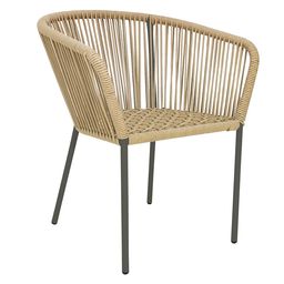[53261SI] Ameca silla estructura grafito cuerda beige