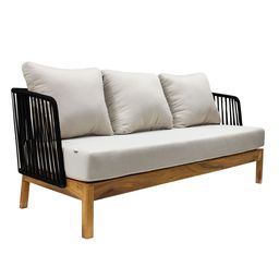 [50081SO] Oaxaca sofa cuerda negra tela curri