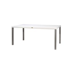 [7021DTW8] Ulloa mesa comedor rectangular blanca // MP