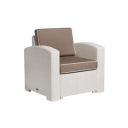 [7023CC_W8N02] Nolia sillón blanco con caqui // MP