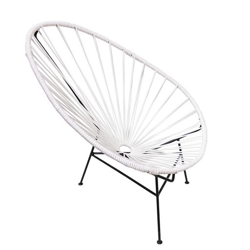 [ACAPX0966] Acapulco silla original metal negro y cuerda color a elegir // Exterior techado