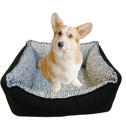 [58334AC] Cama Inteligente para perro chica black &amp; white