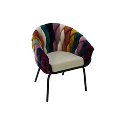 [55019SN] Salamanca sillon base negra tapiz multicolor // CS