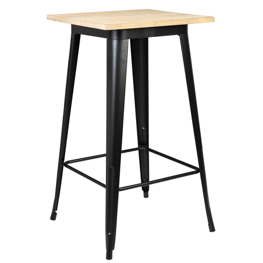 [FBTW002] Folix mesa alta base negra y madera // MP