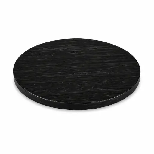 [65252ME] Cubierta madera tintada a negro 80 diam // Exterior 100%