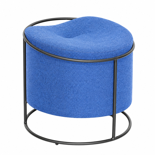 [65415TA] Elektro taburete base metalica azul // MP