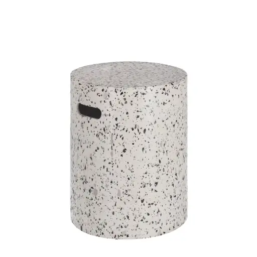 [CC2221PR05] Jenell Mesa Auxiliar de terrazo blanco