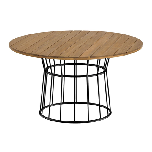[5275ME] Campeche mesa de comedor madera 140 cm de diametro // Exterior techado