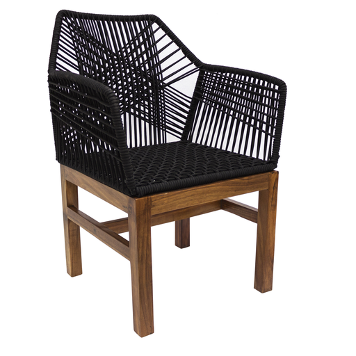 [CMX018B] Mazunte silla negro // Exterior techado